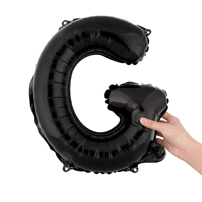 Balloonify Black Mylar Letter G Balloon - 16" - 1 count box