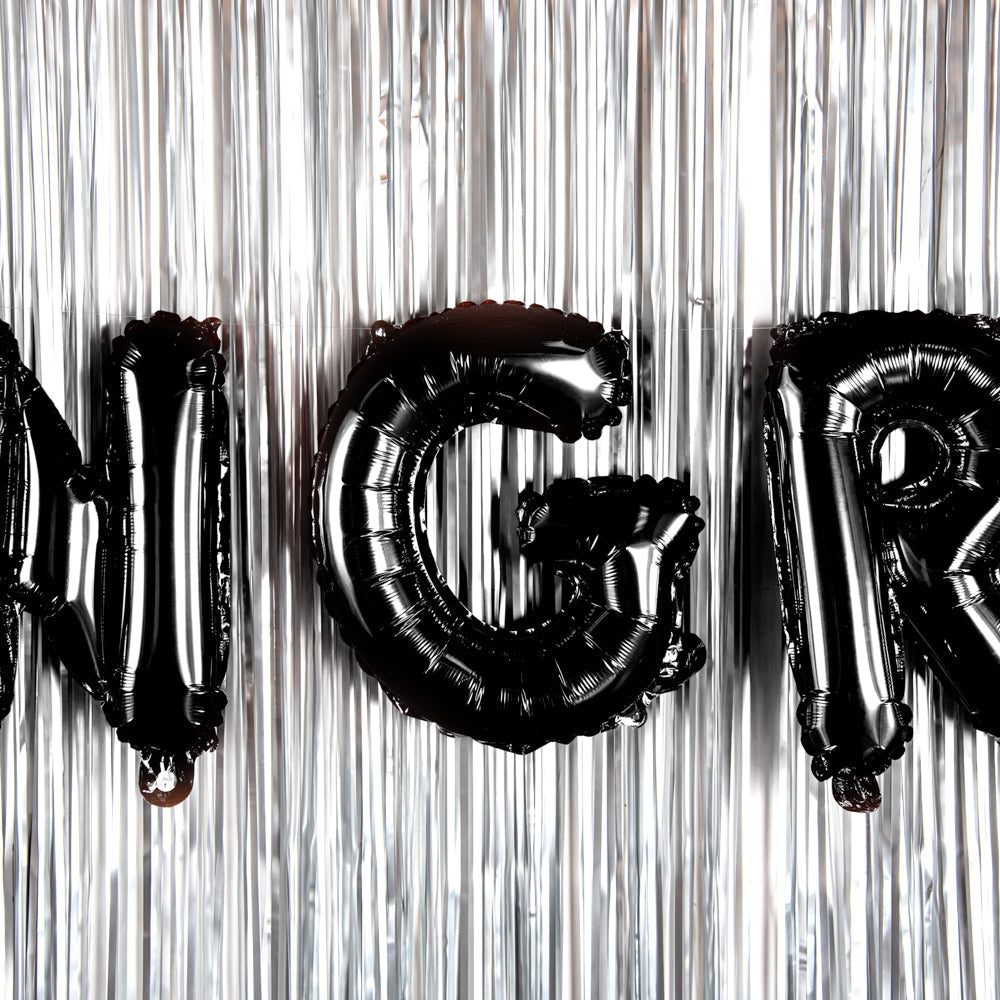 Balloonify Black Mylar Letter G Balloon - 16" - 1 count box