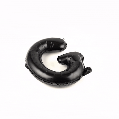 Balloonify Black Mylar Letter G Balloon - 16" - 1 count box