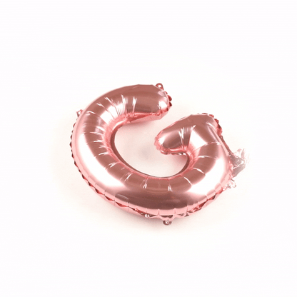 Balloonify Rose Gold Mylar Letter G Balloon - 16" - 1 count box