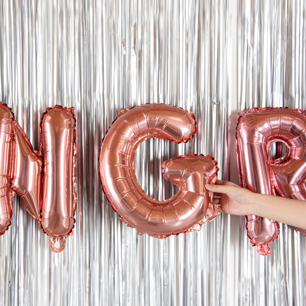 Balloonify Rose Gold Mylar Letter G Balloon - 16" - 1 count box