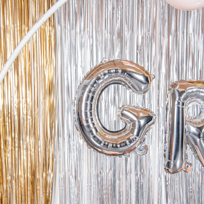 Balloonify Silver Mylar Letter G Balloon - 16" - 1 count box