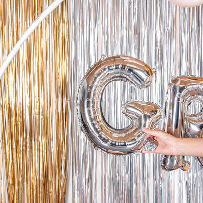 Balloonify Silver Mylar Letter G Balloon - 16" - 1 count box