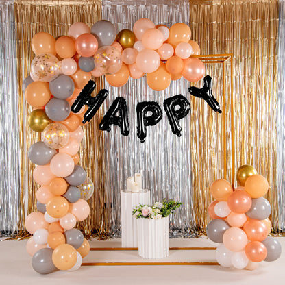 Balloonify Black Mylar Letter H Balloon - 16" - 1 count box