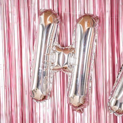 Balloonify Silver Mylar Letter H Balloon - 16" - 1 count box