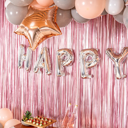 Balloonify Silver Mylar Letter H Balloon - 16" - 1 count box