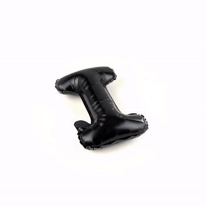 Balloonify Black Mylar Letter I Balloon - 16" - 1 count box