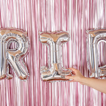Balloonify Silver Mylar Letter I Balloon - 16" - 1 count box