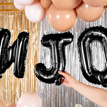 Balloonify Black Mylar Letter J Balloon - 16" - 1 count box