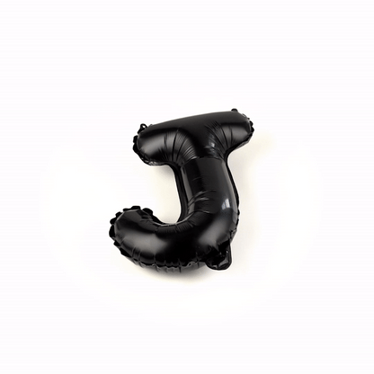Balloonify Black Mylar Letter J Balloon - 16" - 1 count box