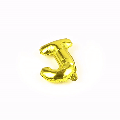 Balloonify Gold Mylar Letter J Balloon - 16" - 1 count box