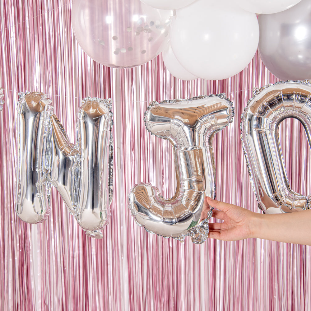 Balloonify Silver Mylar Letter J Balloon - 16" - 1 count box