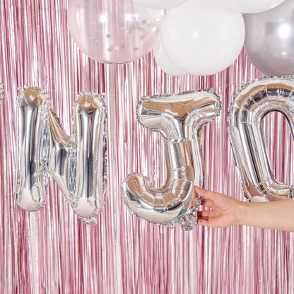 Balloonify Silver Mylar Letter J Balloon - 16" - 1 count box