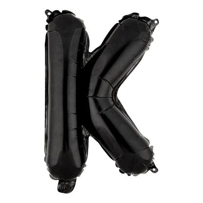 Balloonify Black Mylar Letter K Balloon - 16" - 1 count box