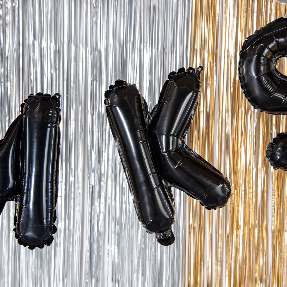 Balloonify Black Mylar Letter K Balloon - 16" - 1 count box