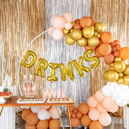 Balloonify Gold Mylar Letter K Balloon - 16" - 1 count box