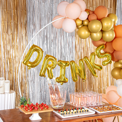 Balloonify Gold Mylar Letter K Balloon - 16" - 1 count box