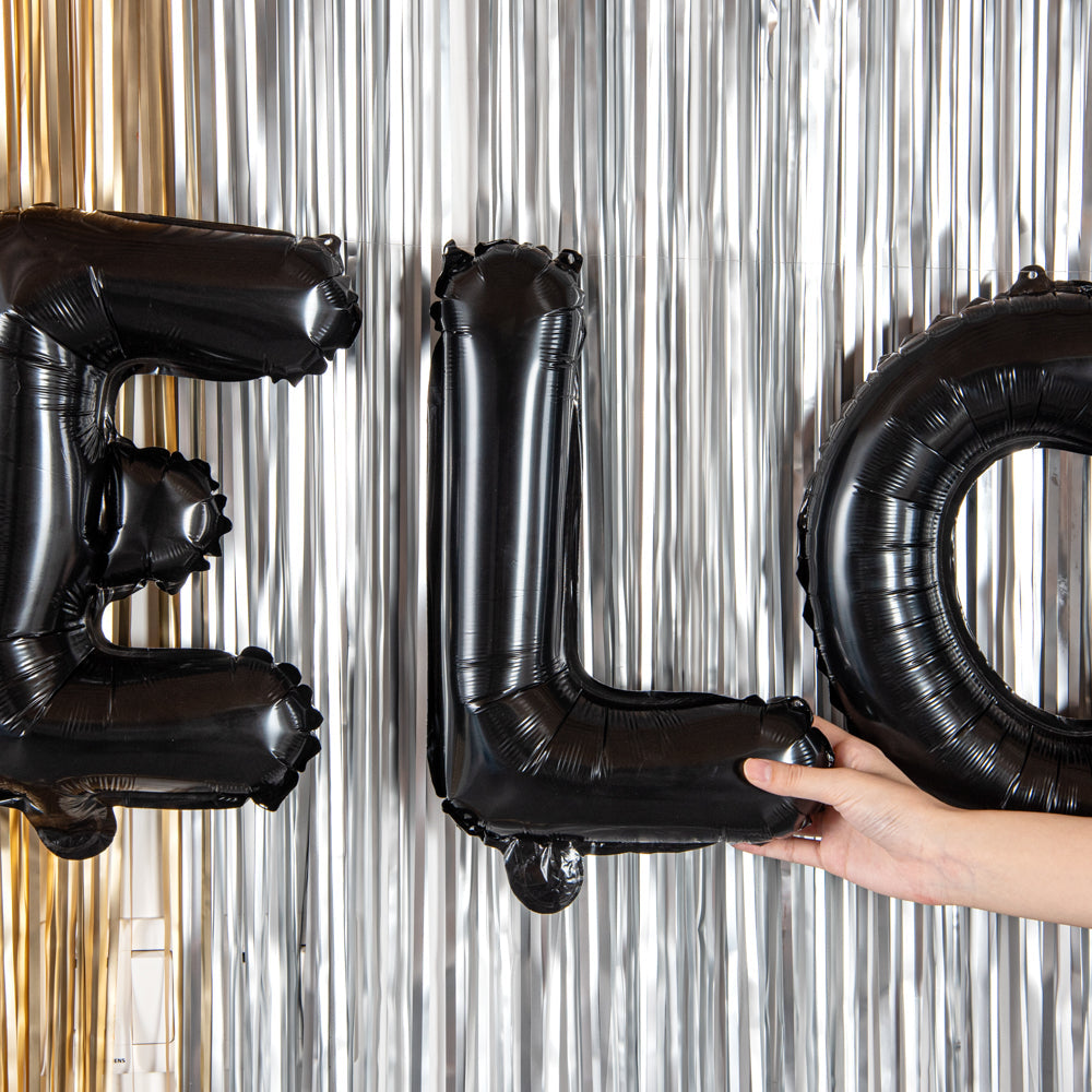 Balloonify Black Mylar Letter L Balloon - 16" - 1 count box
