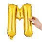 Balloonify Gold Mylar Letter M Balloon - 16" - 1 count box