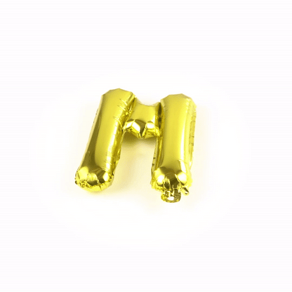 Balloonify Gold Mylar Letter M Balloon - 16" - 1 count box