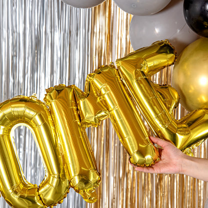 Balloonify Gold Mylar Letter M Balloon - 16" - 1 count box