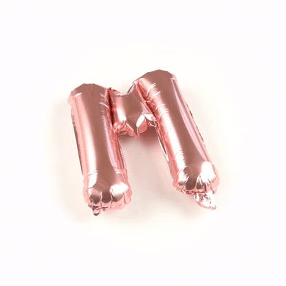 Balloonify Rose Gold Mylar Letter M Balloon - 16" - 1 count box