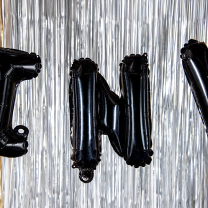 Balloonify Black Mylar Letter N Balloon - 16" - 1 count box