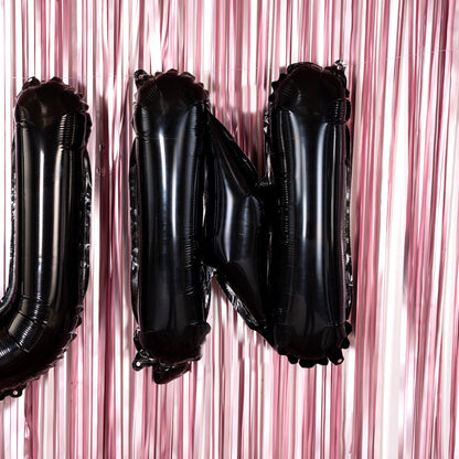 Balloonify Black Mylar Letter N Balloon - 16" - 1 count box