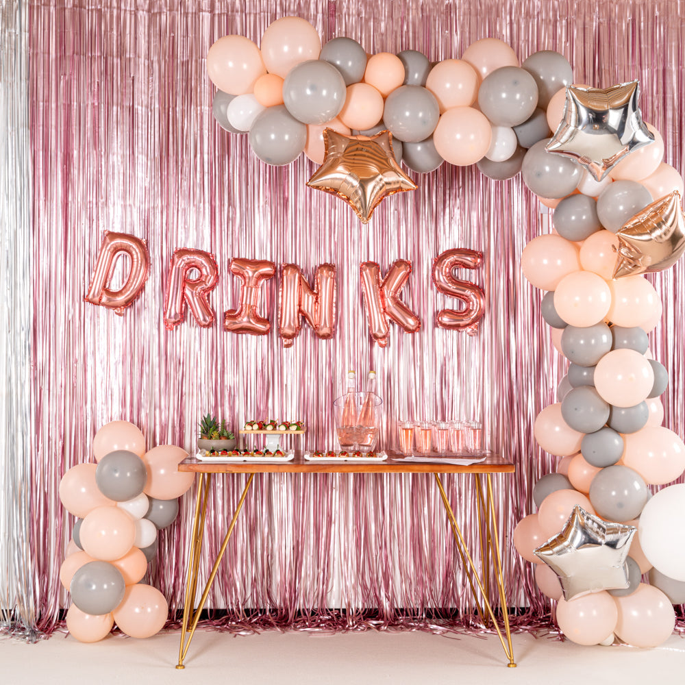 Balloonify Rose Gold Mylar Letter N Balloon - 16" - 1 count box