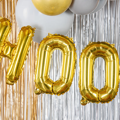 Balloonify Gold Mylar Letter O Balloon - 16" - 1 count box