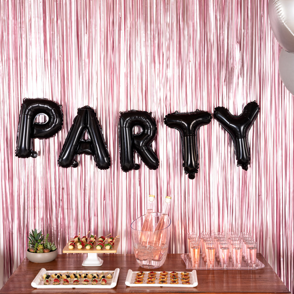 Balloonify Black Mylar Letter P Balloon - 16" - 1 count box