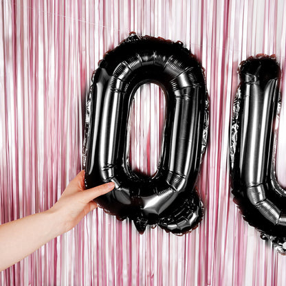 Balloonify Black Mylar Letter Q Balloon - 16" - 1 count box