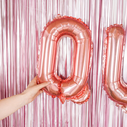 Balloonify Rose Gold Mylar Letter Q Balloon - 16" - 1 count box