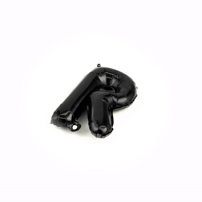 Balloonify Black Mylar Letter R Balloon - 16" - 1 count box