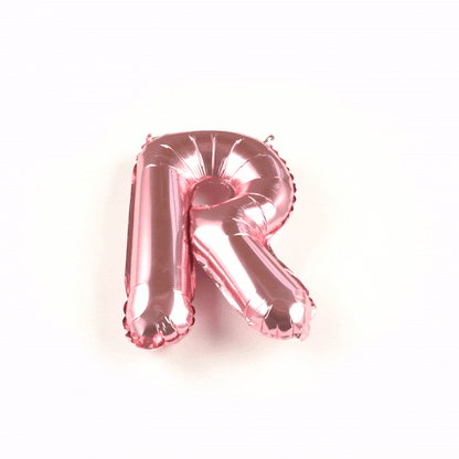 Balloonify Rose Gold Mylar Letter R Balloon - 16" - 1 count box