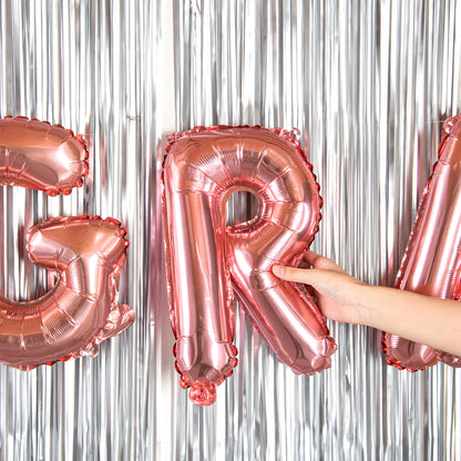 Balloonify Rose Gold Mylar Letter R Balloon - 16" - 1 count box