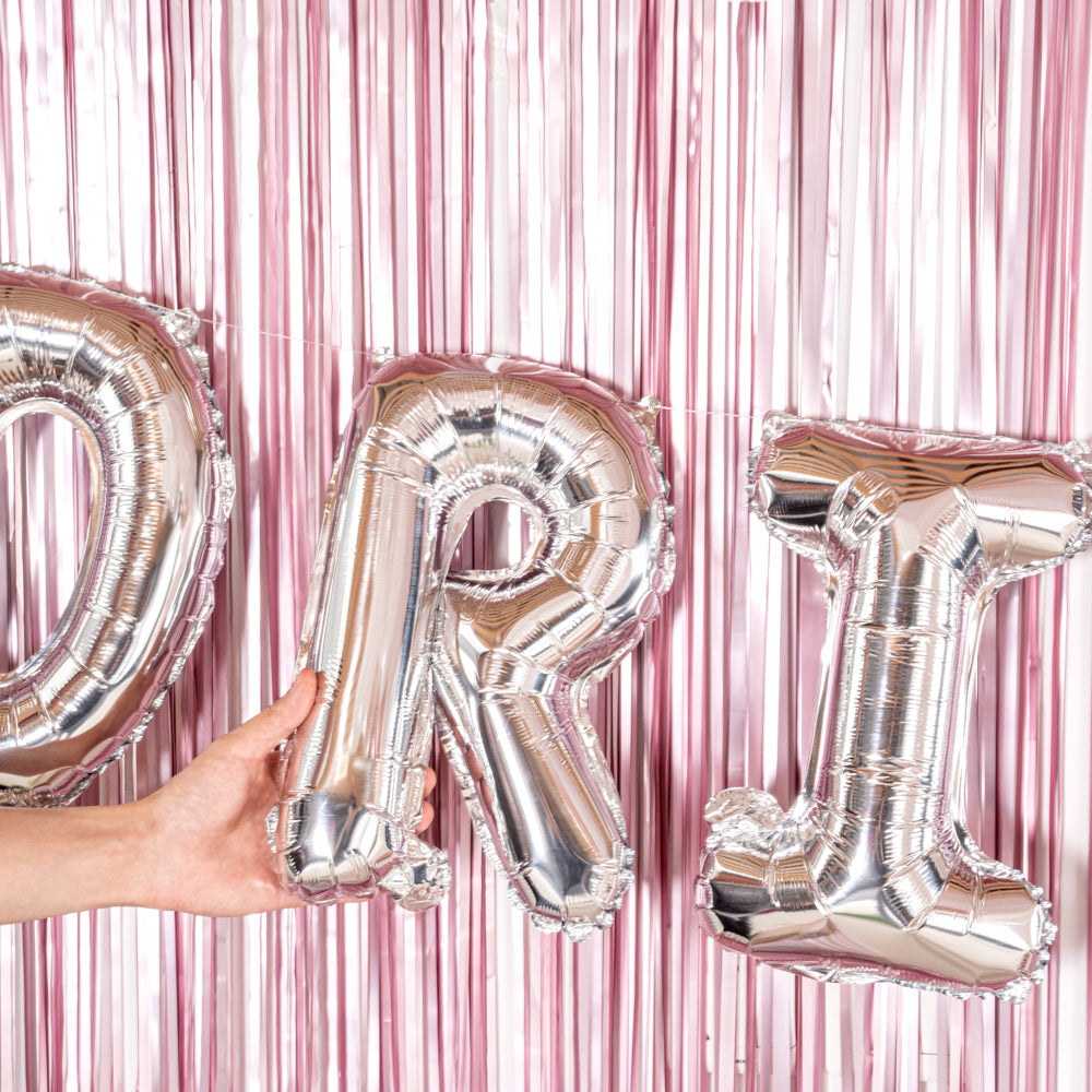 Balloonify Silver Mylar Letter R Balloon - 16" - 1 count box