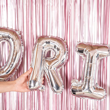 Balloonify Silver Mylar Letter R Balloon - 16" - 1 count box