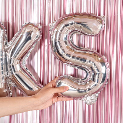 Balloonify Silver Mylar Letter S Balloon - 16" - 1 count box