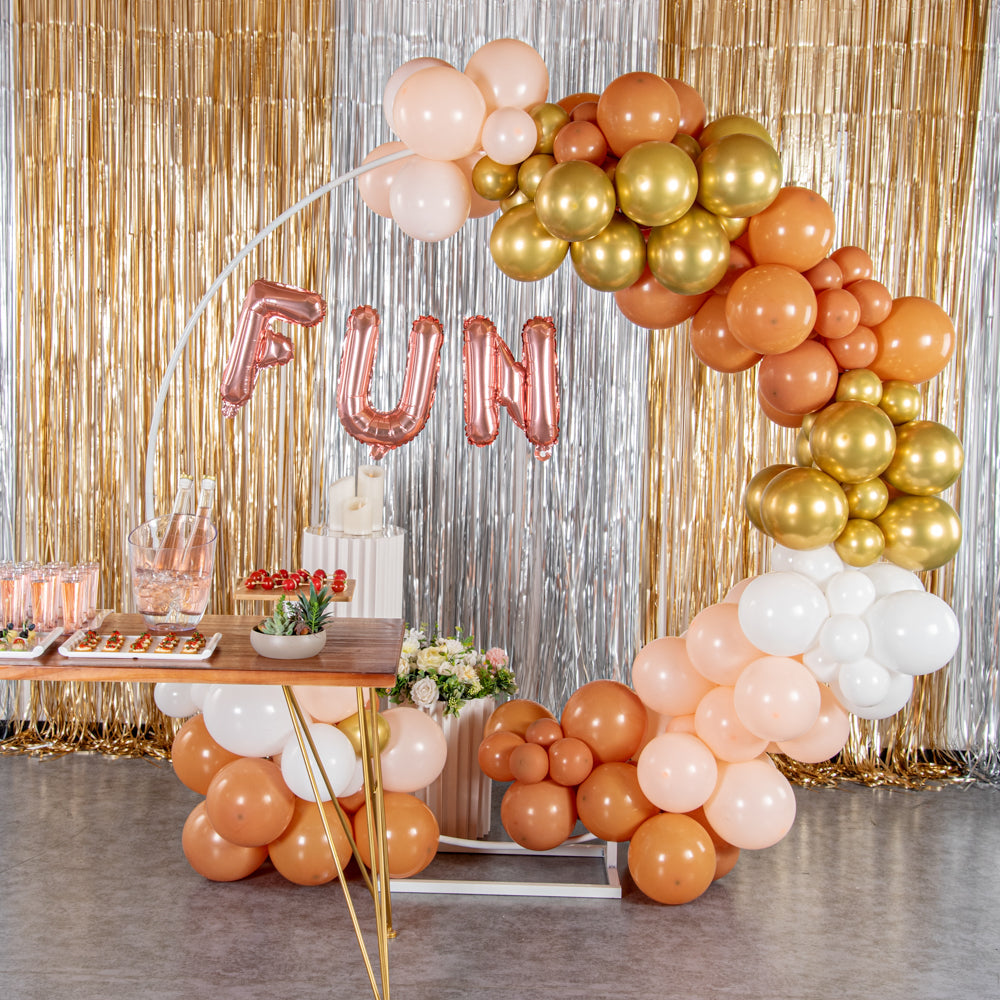 Balloonify Rose Gold Mylar Letter U Balloon - 16" - 1 count box