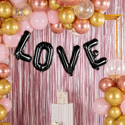 Balloonify Black Mylar Letter V Balloon - 16" - 1 count box