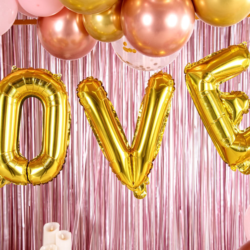 Balloonify Gold Mylar Letter V Balloon - 16" - 1 count box