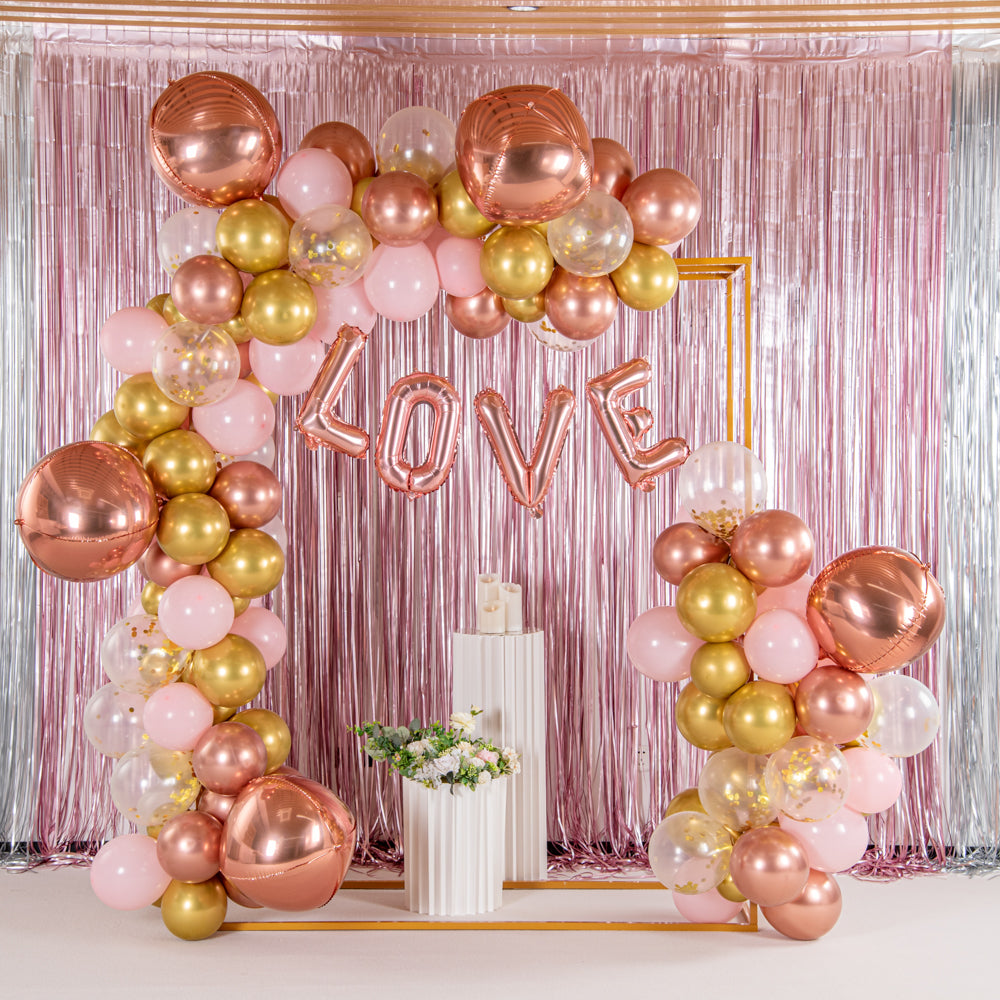 Balloonify Rose Gold Mylar Letter V Balloon - 16" - 1 count box