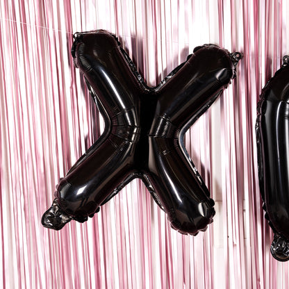 Balloonify Black Mylar Letter X Balloon - 16" - 1 count box