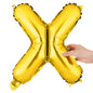 Balloonify Gold Mylar Letter X Balloon - 16" - 1 count box