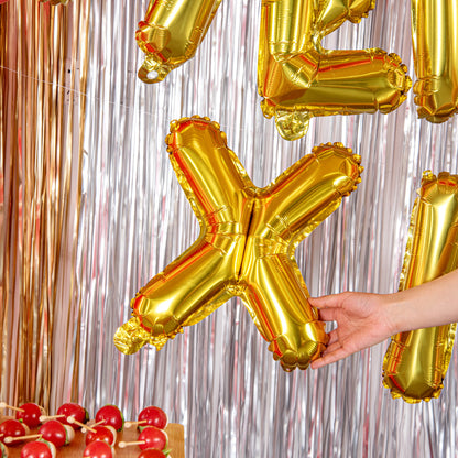 Balloonify Gold Mylar Letter X Balloon - 16" - 1 count box