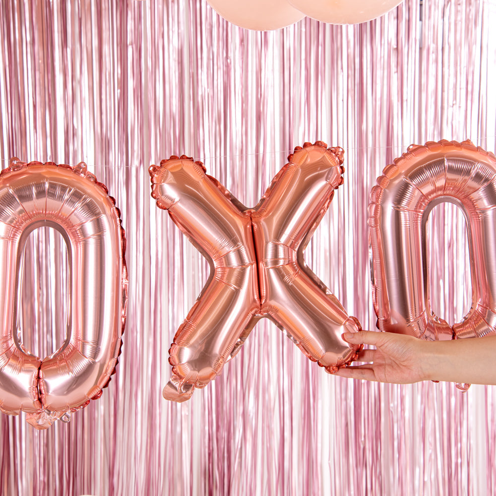Balloonify Rose Gold Mylar Letter X Balloon - 16" - 1 count box