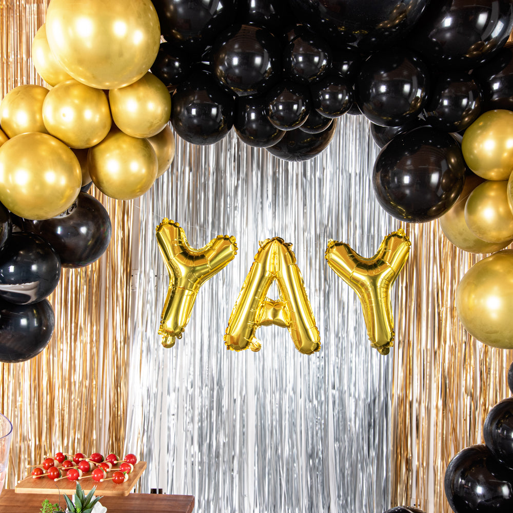 Balloonify Gold Mylar Letter Y Balloon - 16" - 1 count box