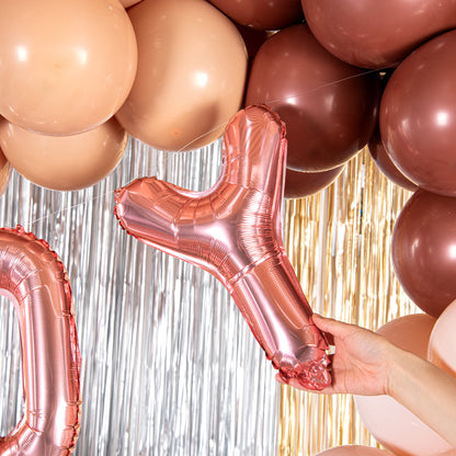 Balloonify Rose Gold Mylar Letter Y Balloon - 16" - 1 count box