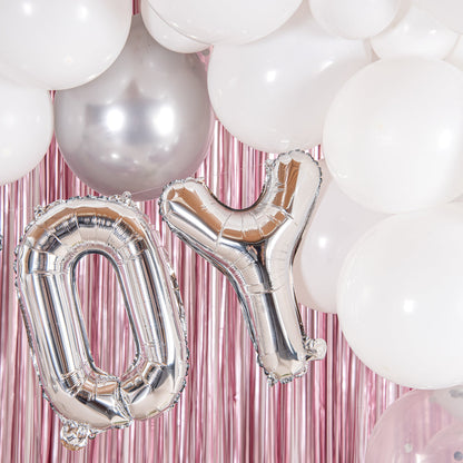 Balloonify Silver Mylar Letter Y Balloon - 16" - 1 count box